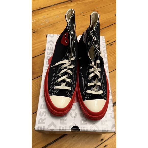 NIB Converse Chuck 70 High Top Heart Comme des Garcons US 12 - Picture 5 of 6